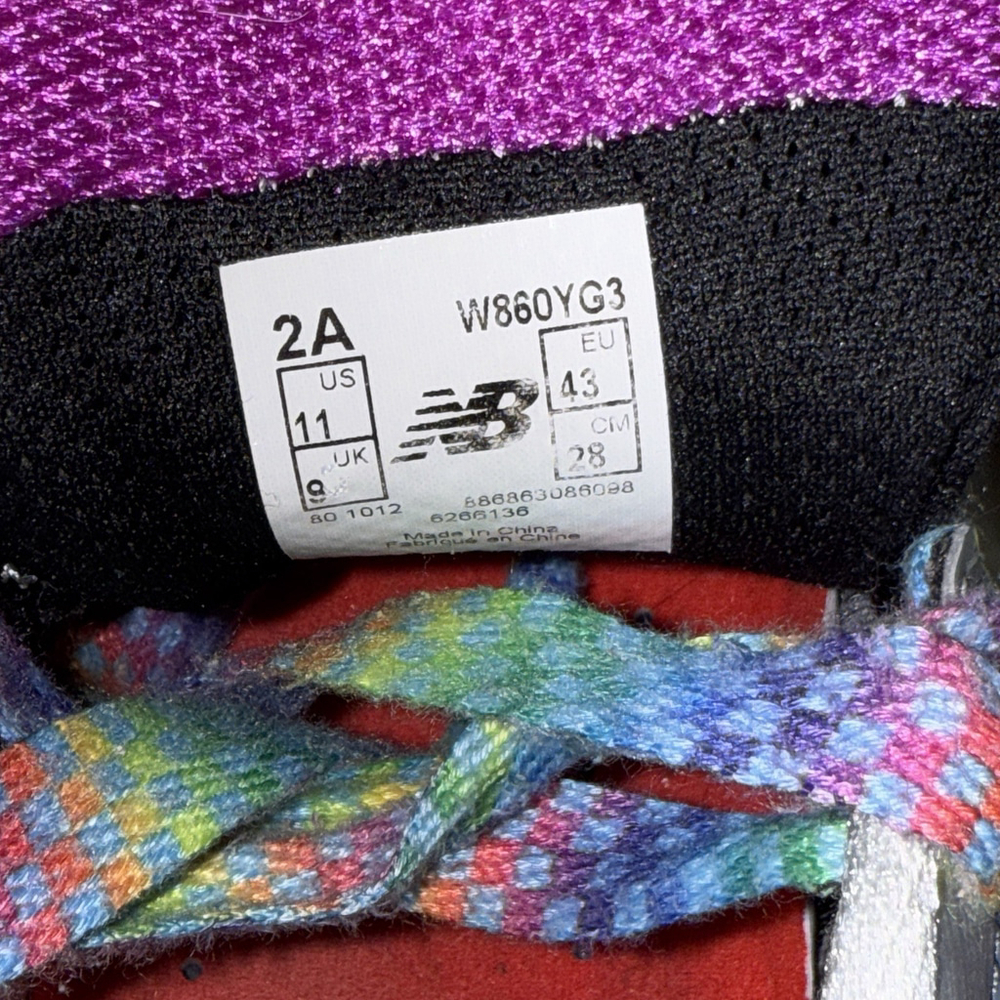 New Balance Womens 860 V3 W860YG3 Multicolor Running Shoes Sneakers Size 11 A3 - Picture 9 of 9